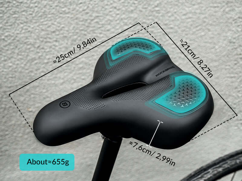 Bicycle Saddle Shockproof Cycling Bike Seat PU Leather Comfortable