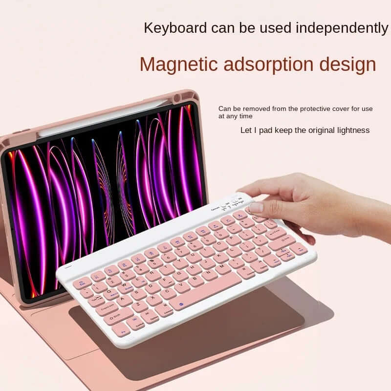 iPad 10th 10.9" Detachable Rotation Case Bluetooth keyboard with Backlit