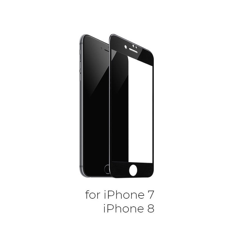 iPhone 7 / 8 HD Full Tempered Glass screen protector-Black