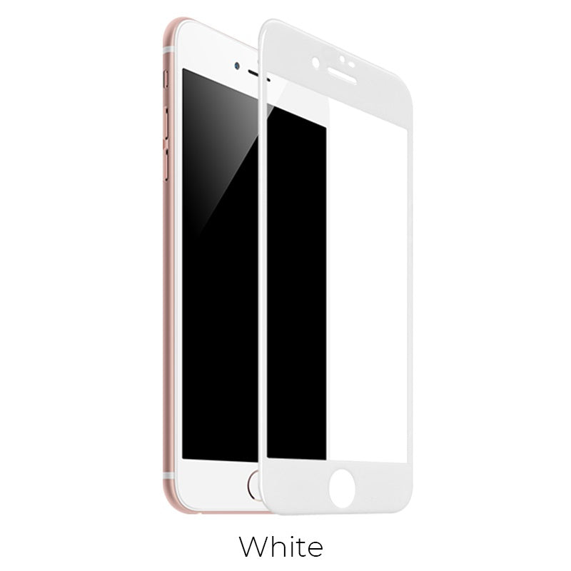 iPhone 7 / 8 HD Full Tempered Glass screen protector-White