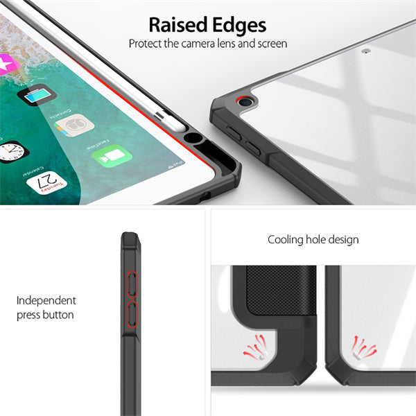 iPad 2017 5th 2018 6th Smart Flip Stand Cover with Pencil Holder