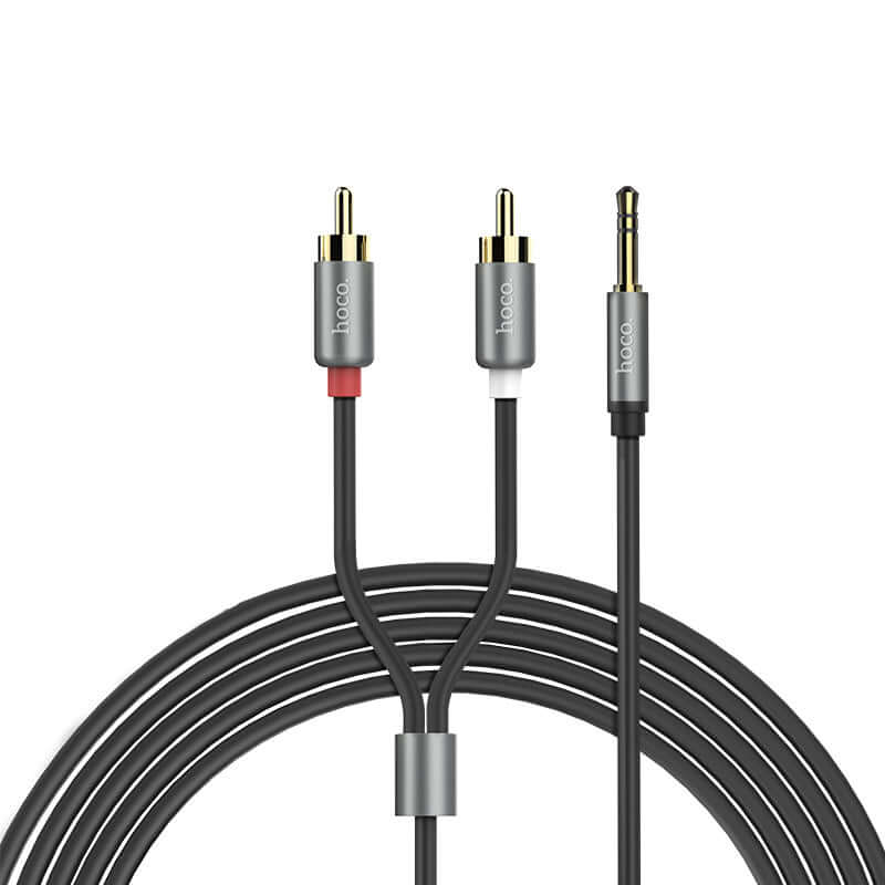 Dual RCA Male to 3.5mm Jack Audio plated Cable 1.5M