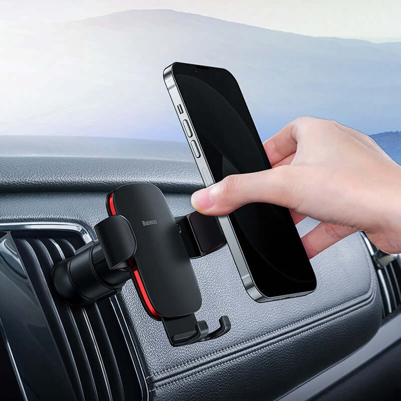 Gravity Car Phone Holder Metal Air Vent Car Mount for 4.7" to 6.7" Phone