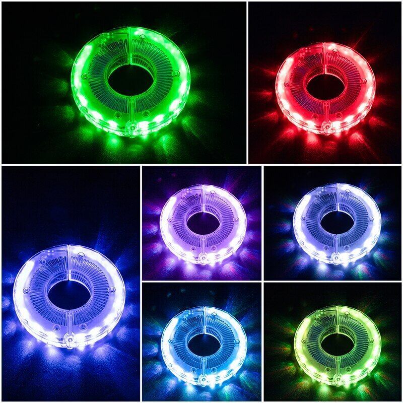 Bicycle Wheel Hub Light Smart Vibration LED Colourful Flash Light for MTB / Kids Bike 1PCS