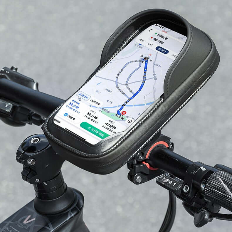 Bicycle Front Handlebar Cell Mobile Phone Holder Bag for Mountain Bike