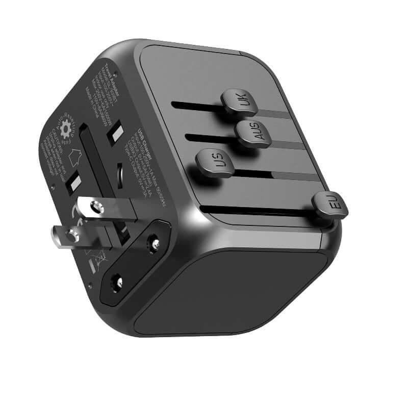 International Travel Adapter Charger Universal Plug For EU UK AU US Plug with USB USB-C Ports