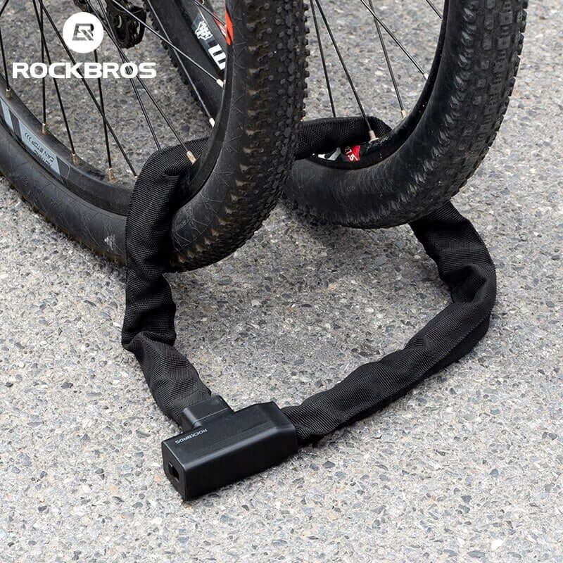 Bike Chain Lock Thick Security Bicycle Anti-Theft Lock with 3 Keys