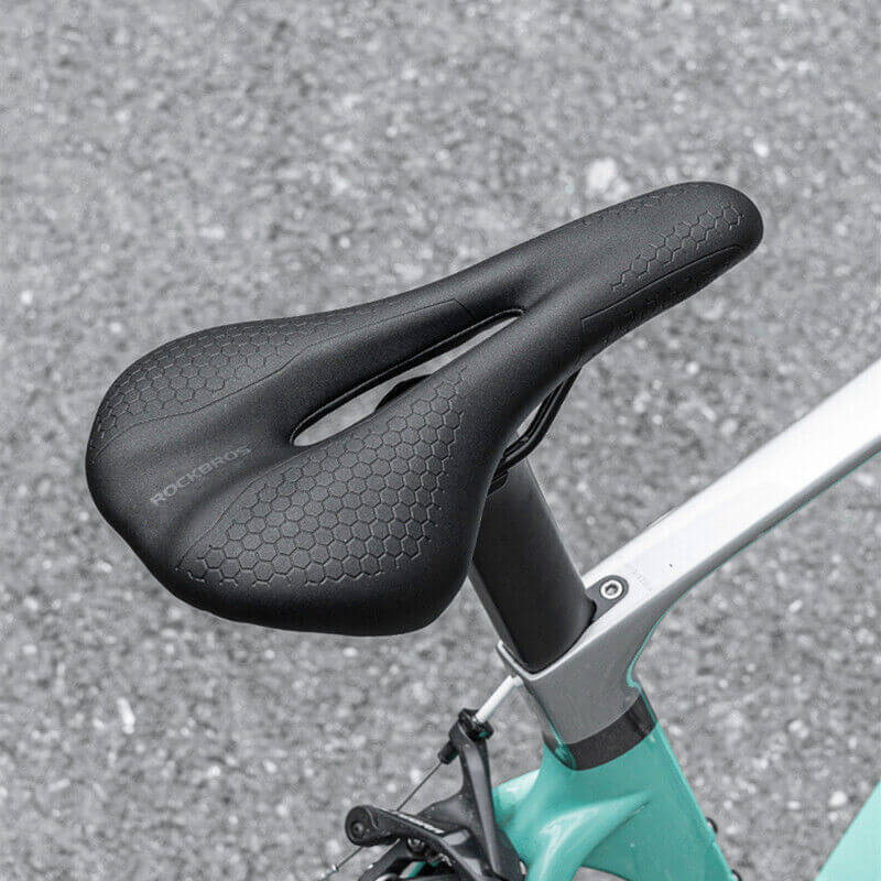 Soft Bicycle Saddle Breathable PU Memory Foam Hollow MTB Road Bike Seat Cushion