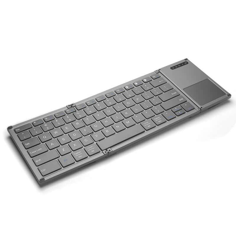 Portable Foldable Bluetooth Keyboard Rechargeable with Touchpad for iOS/Android/Windows