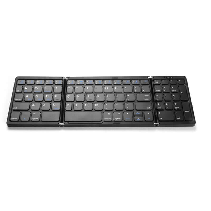 Mini 3 Layer Folding Wireless Bluetooth keyboard compatible with IOS Android Windows