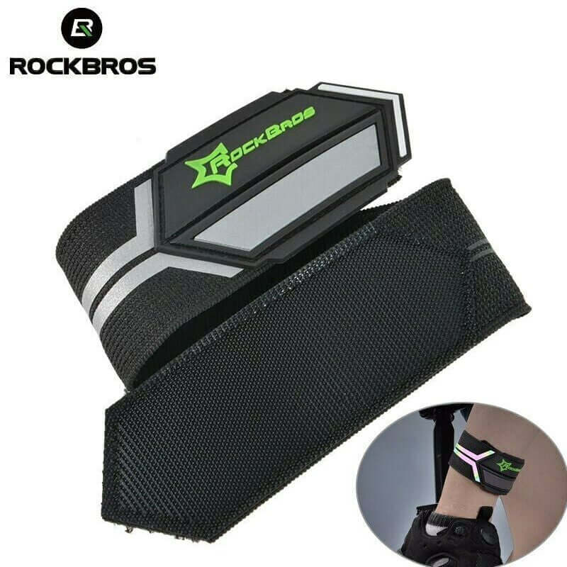 Cycling outdoor Sport Pants Clip Strap Cuff Wrist Band Reflective