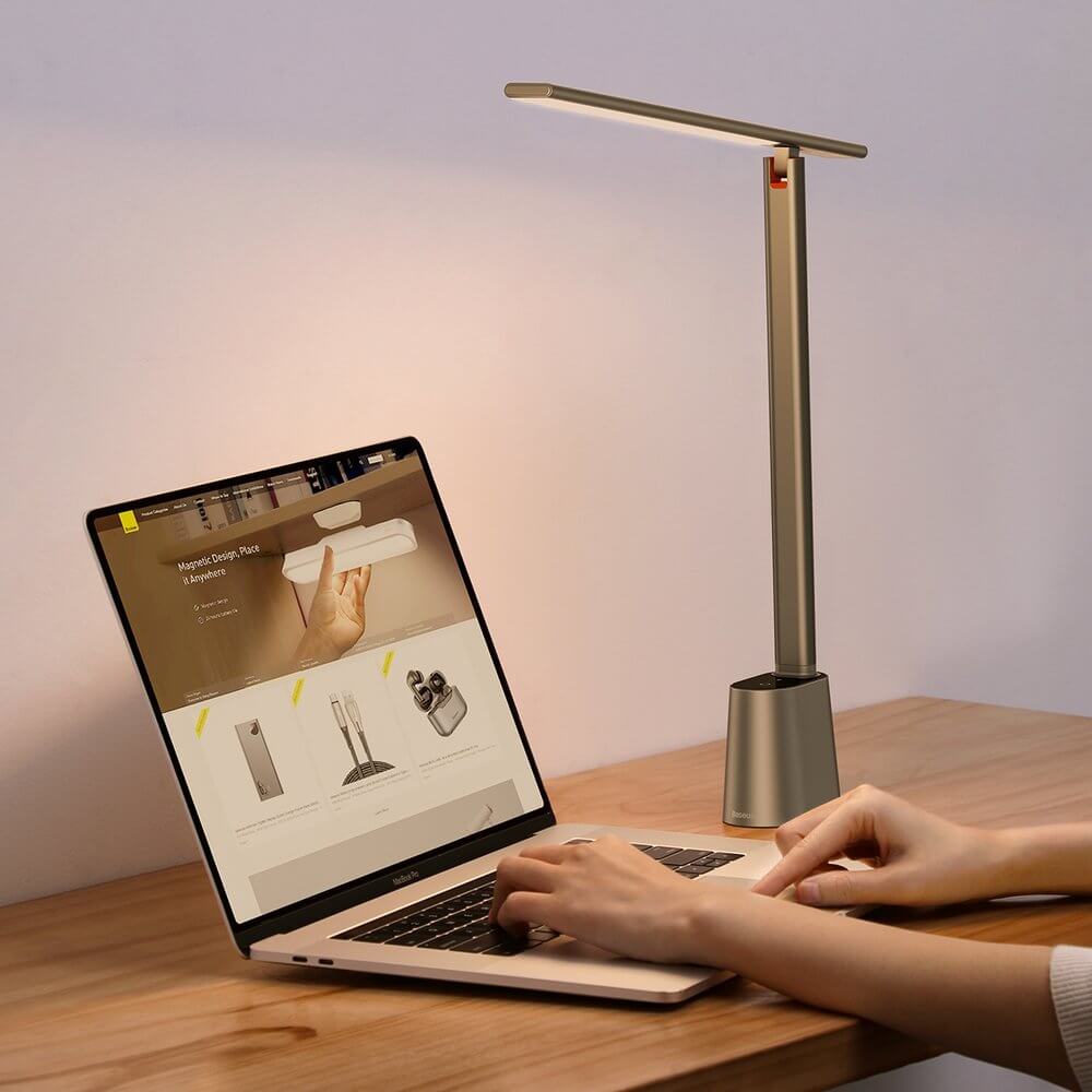 Smart Touch Eye Protection Light Rechargeable Folding Reading Desk Table Lamp