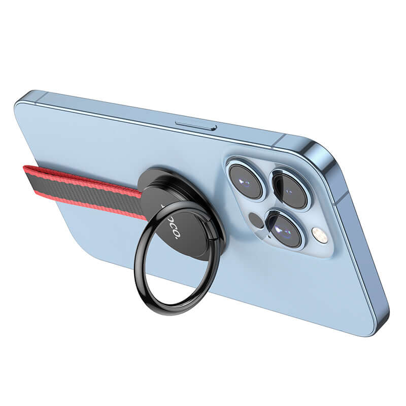 Magnetic Phone Ring Lanyard Buckle with  Finger Grip Holder Bracket