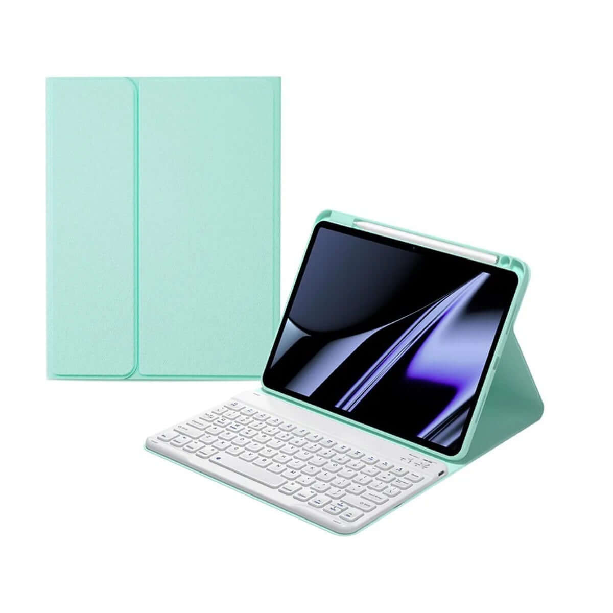 iPad case with removable bluetooth keyboard for ipad 9th/8th/7th, iPad Air 3/Pro 10.5