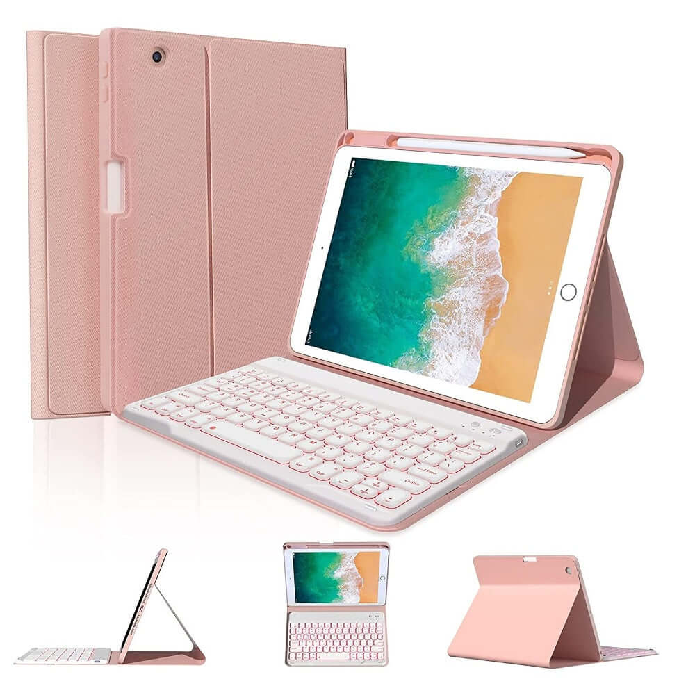 Bluetooth Keyboard Case for iPad Air 2/ 6th 2018 /5th 2017 removable keyboard