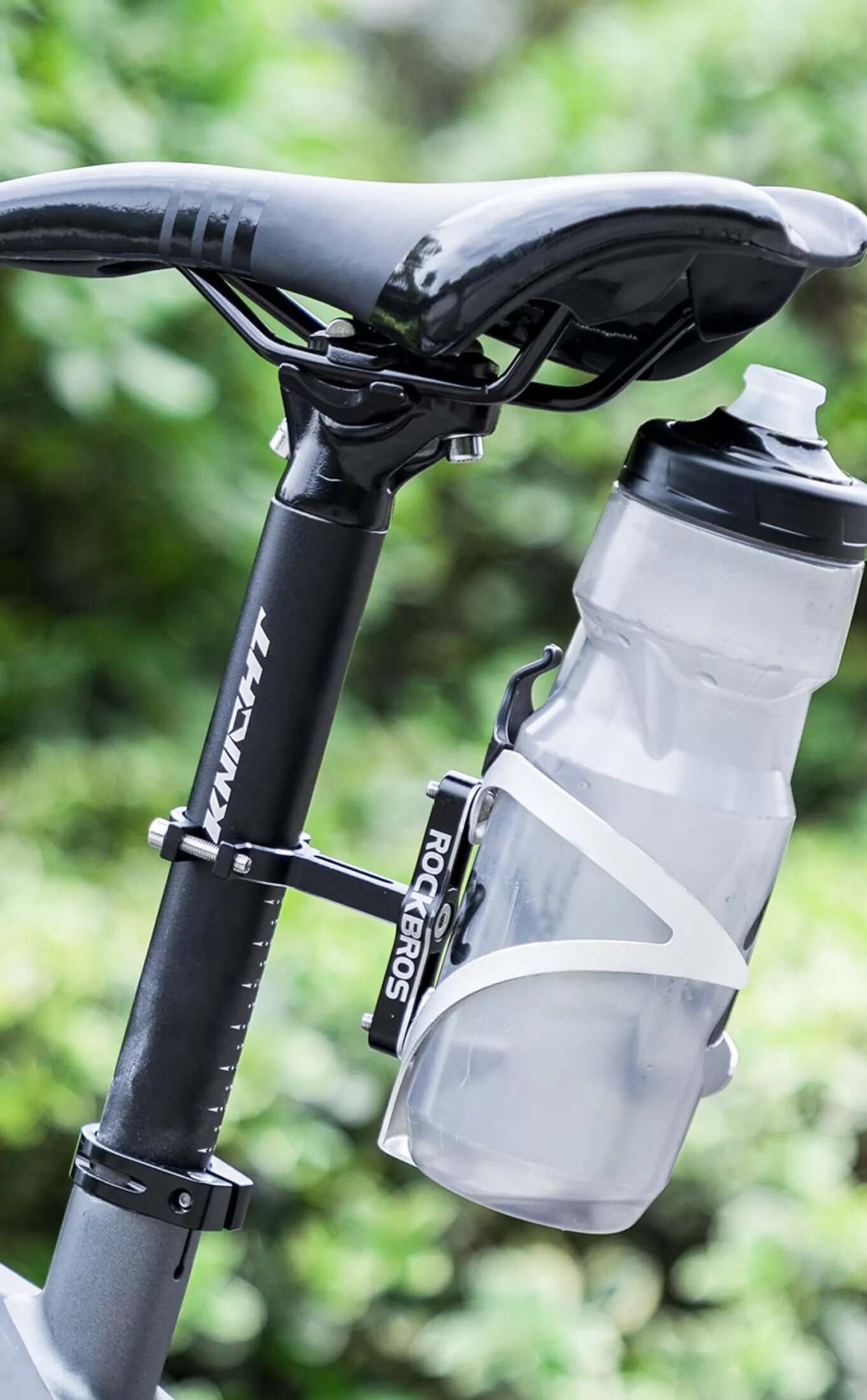 Bicycle Handlebar Seat Water Bottle Cage Holder Converter 360° Rotatable