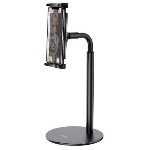 4.7-11 inches Mobile Phones iPad and Tablet PC Desktop Metal Stand Holder-Black