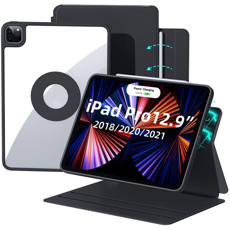 iPad Pro 12.9" 2021/2020/2018 Magnetic Detachable Stand Flip Cover Case