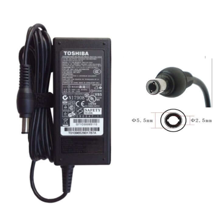 Toshiba Satellite 65W 19v 3.42A 5.5x2.5mm laptop AC adapter