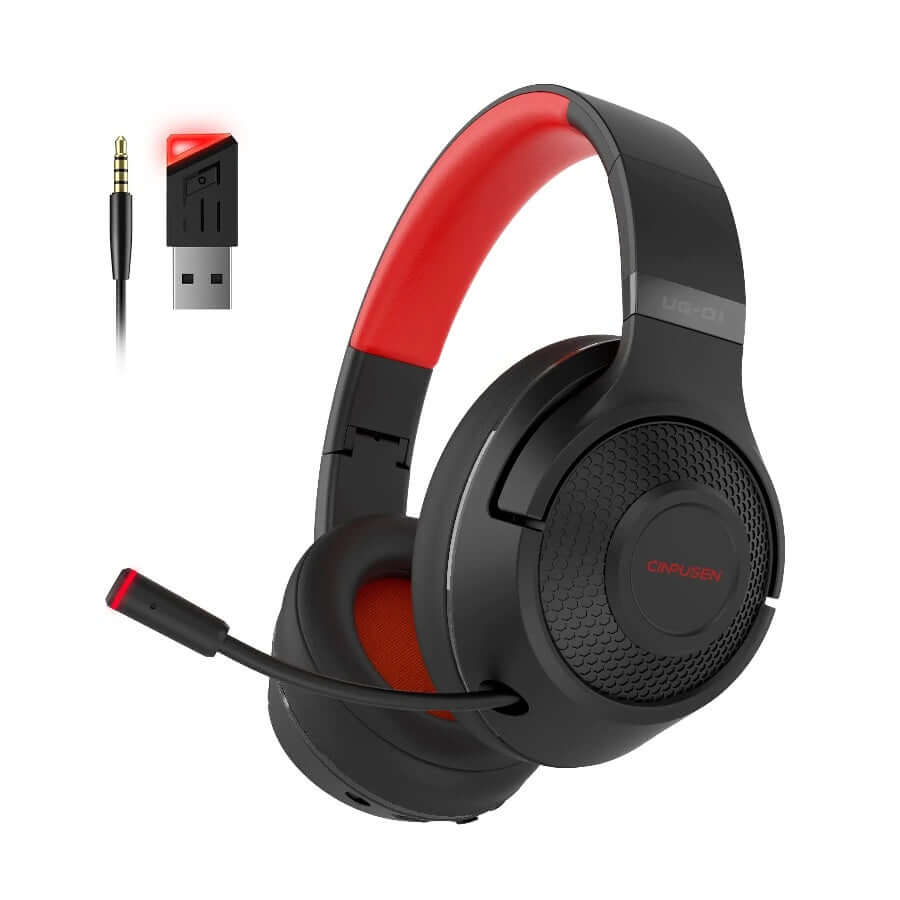 Over-Ear Wireless Bluetooth Gaming Headphones With Mic for PC PS5 PS4 Cell Phone