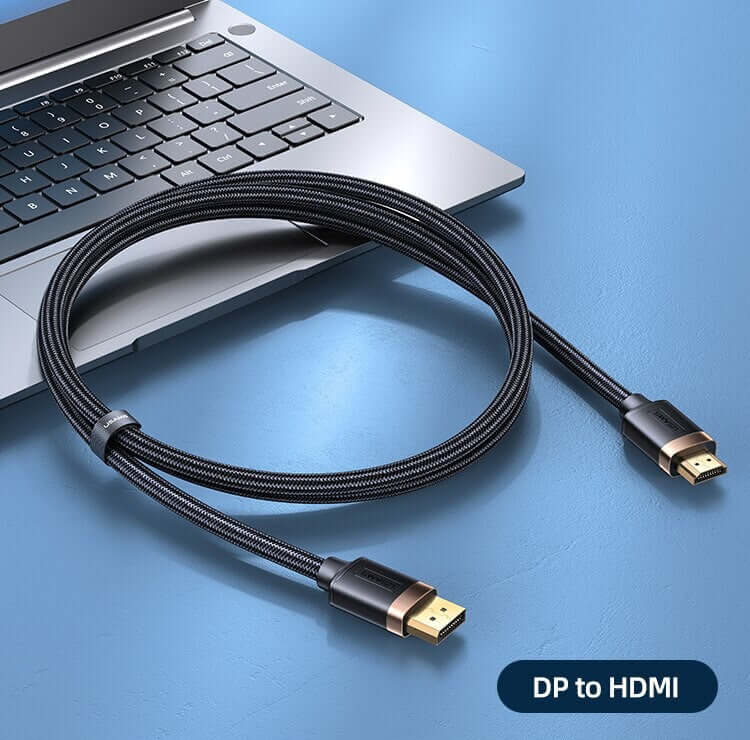 DP (Display Port) to HDMI 4K 30Hz Audio Cable for PC Laptop TV 2m