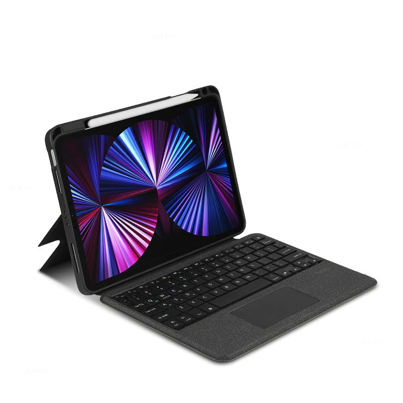 iPad Pro 12.9 2022 2021 2020 2018 Magnetic Detachable Kickstand case with Backlit Bluetooth Trackpad Keyboard