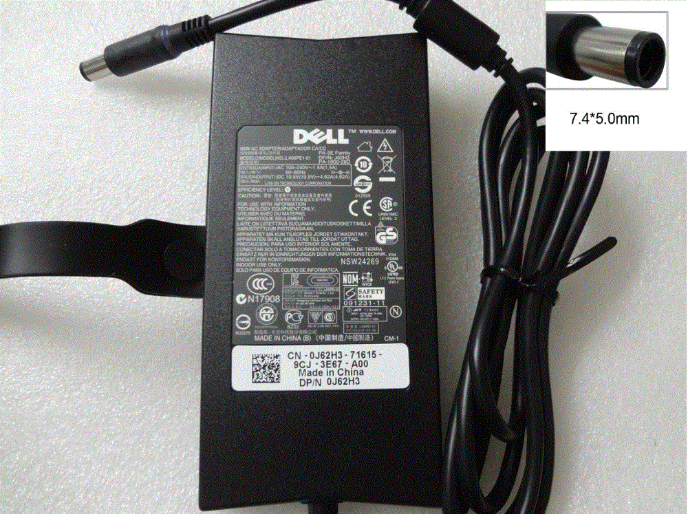 DELL 19.5V 4.62A 90W e5440 e6440 e6540 e7240 slim power adapter