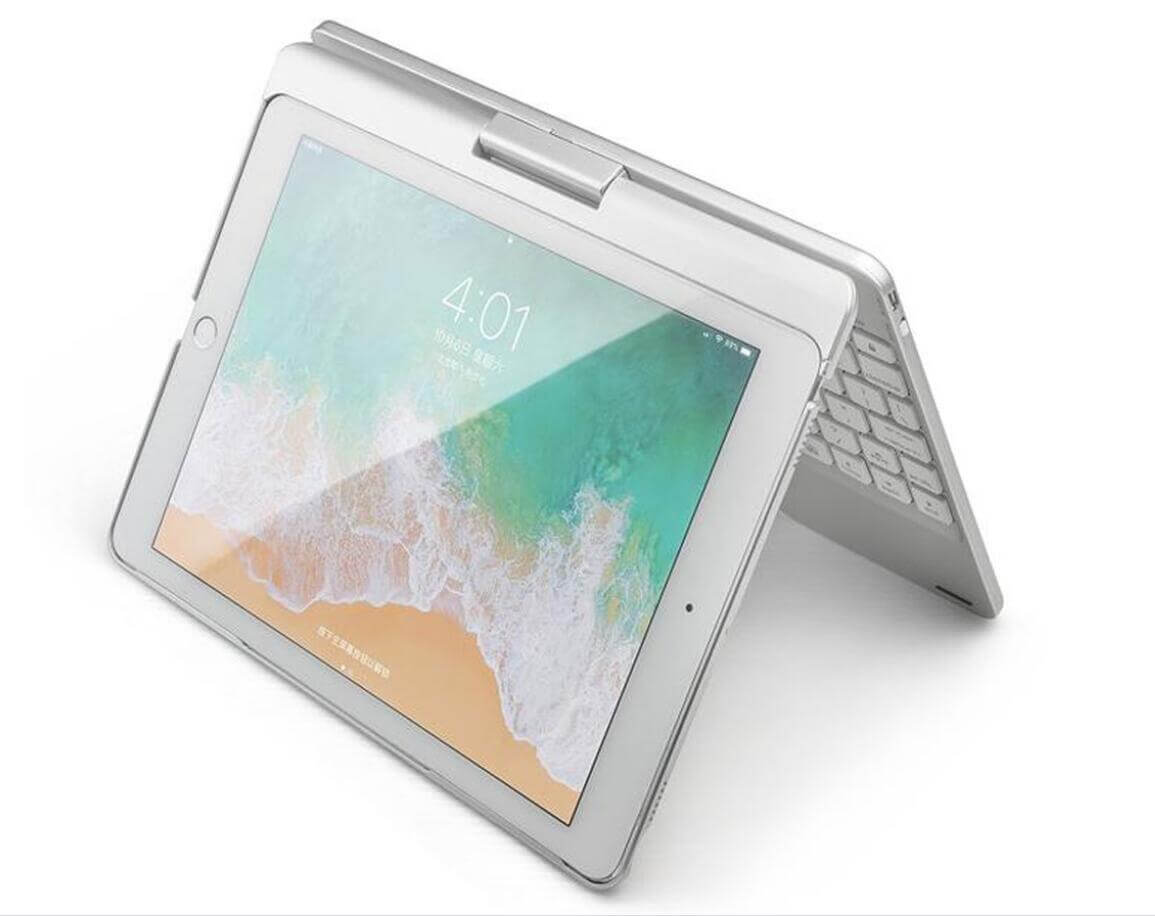 iPad 10.2 inch 7th 8th 9th 10.5" Air 3 Bluetooth Keyboard 360° Rotatable 7 Colors Backlit
