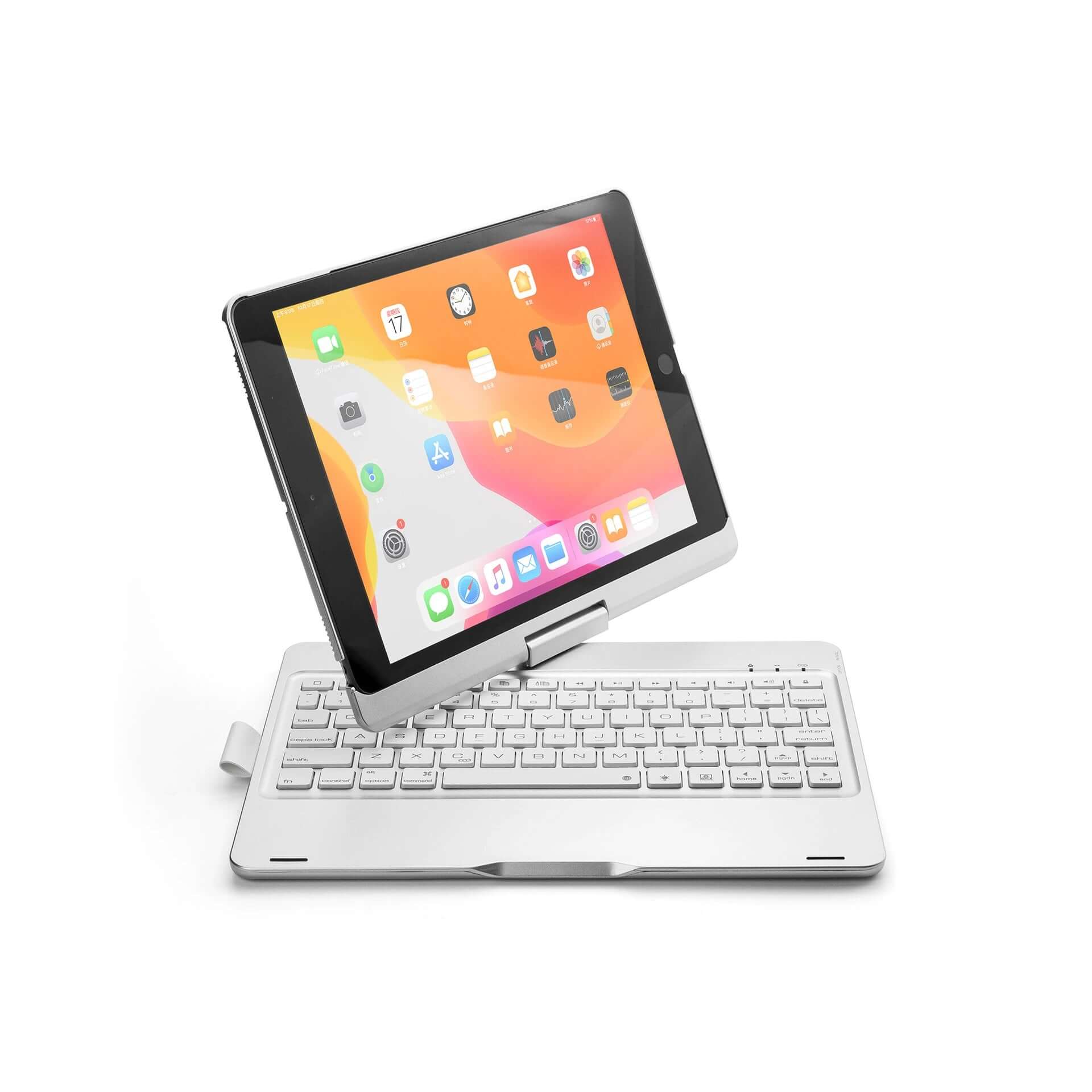 iPad 10.2 inch 7th 8th 9th 10.5" Air 3 Bluetooth Keyboard 360° Rotatable 7 Colors Backlit