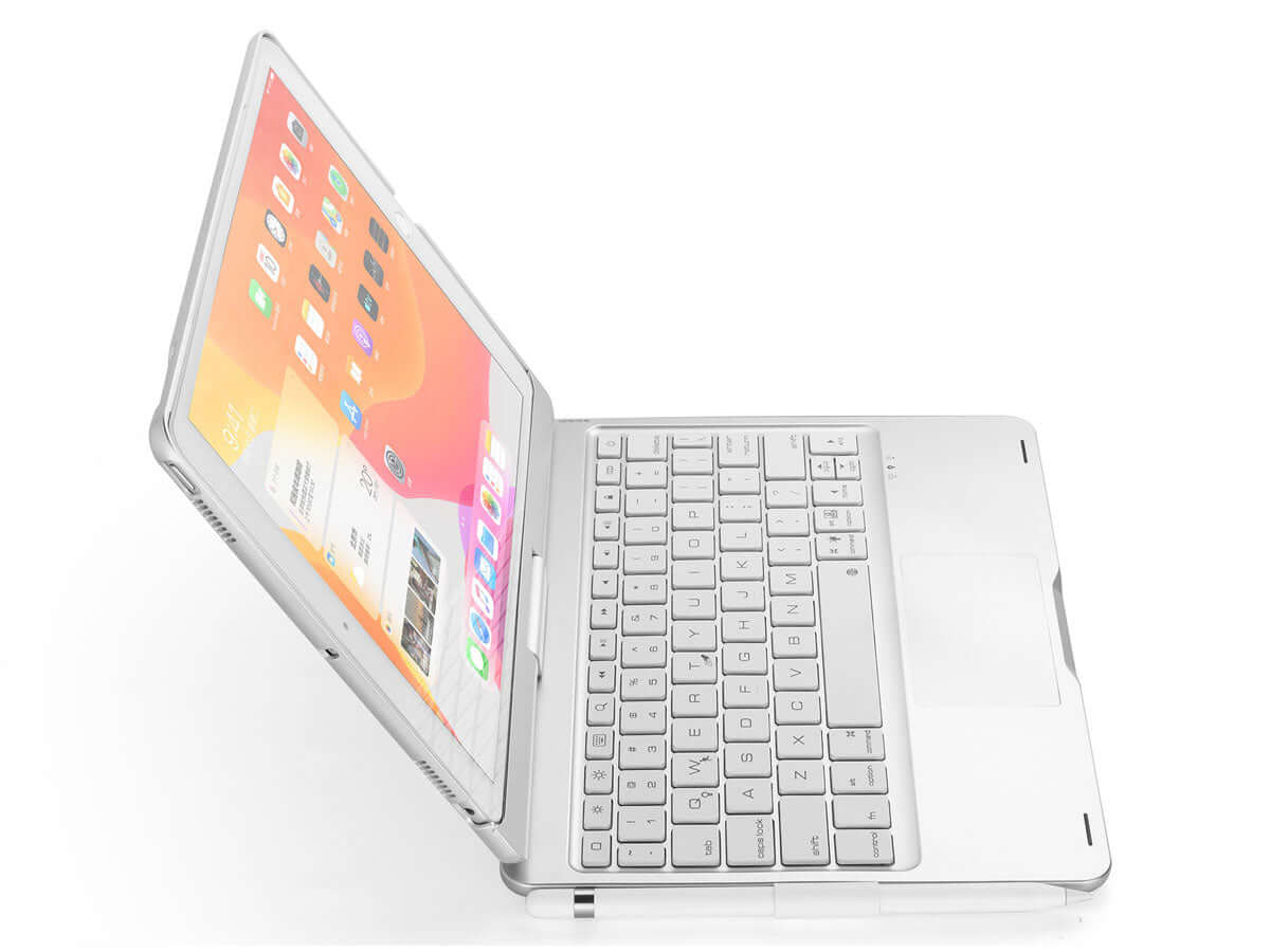 iPad 9th 8th 7th 10.2" 2021 2020 2019 360 Rotatable Backlit Bluetooth Keyboard