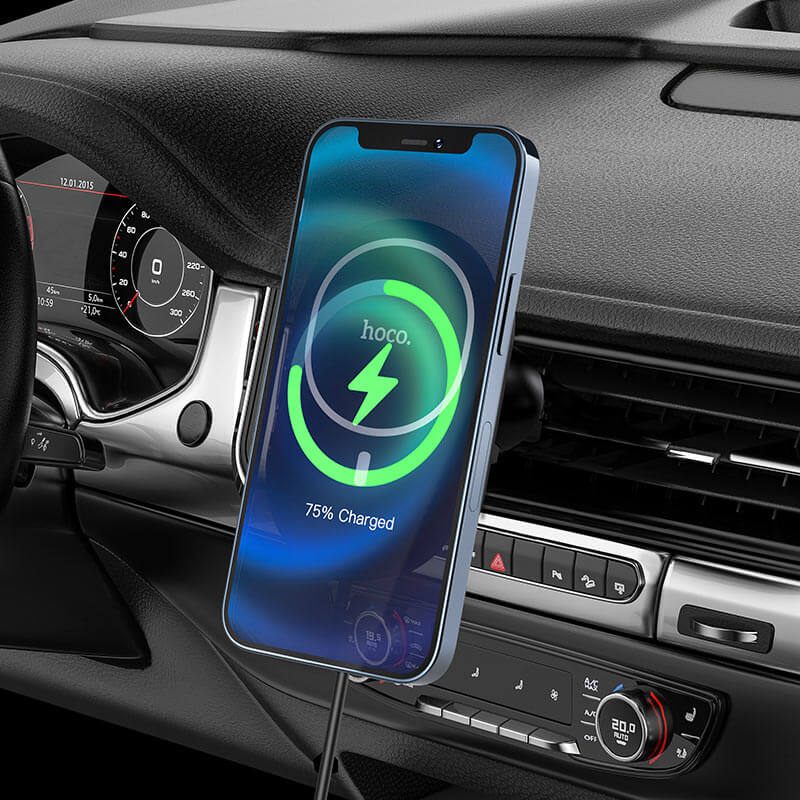 Hoco iPhone 12 13 Series15W Magnetic Fast Qi wireless charging car Charger holder
