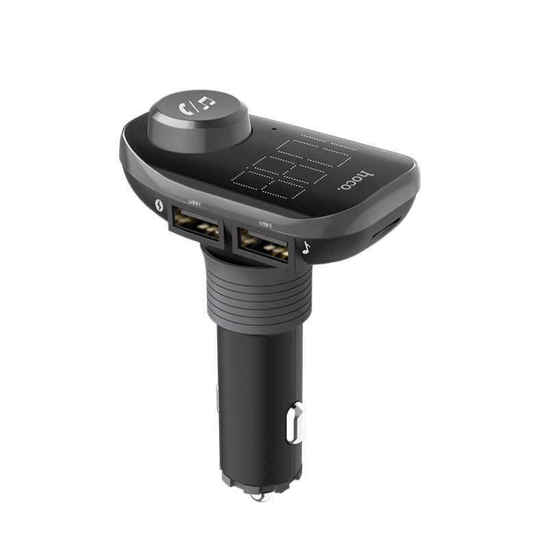 HOCO LED Wireless Bluetooth FM Transmitter Handsfree Dual USB Car Charger