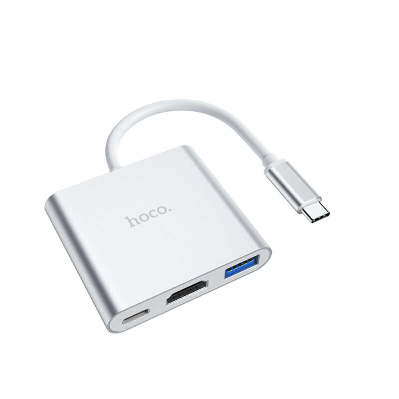 3-in-1 Type C USB C HUB Adapter USB Splitter for MacBook Laptop with Type C Port