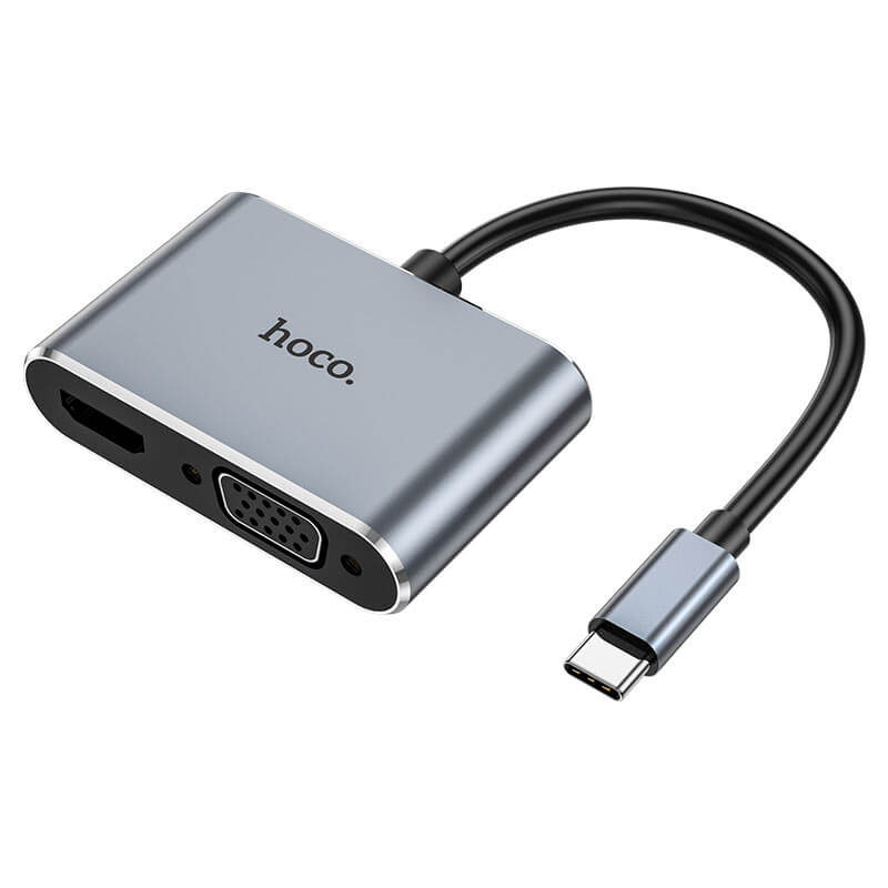 Type-C to HDMI + VGA + USB3.0 + PD 100W Adapter converter
