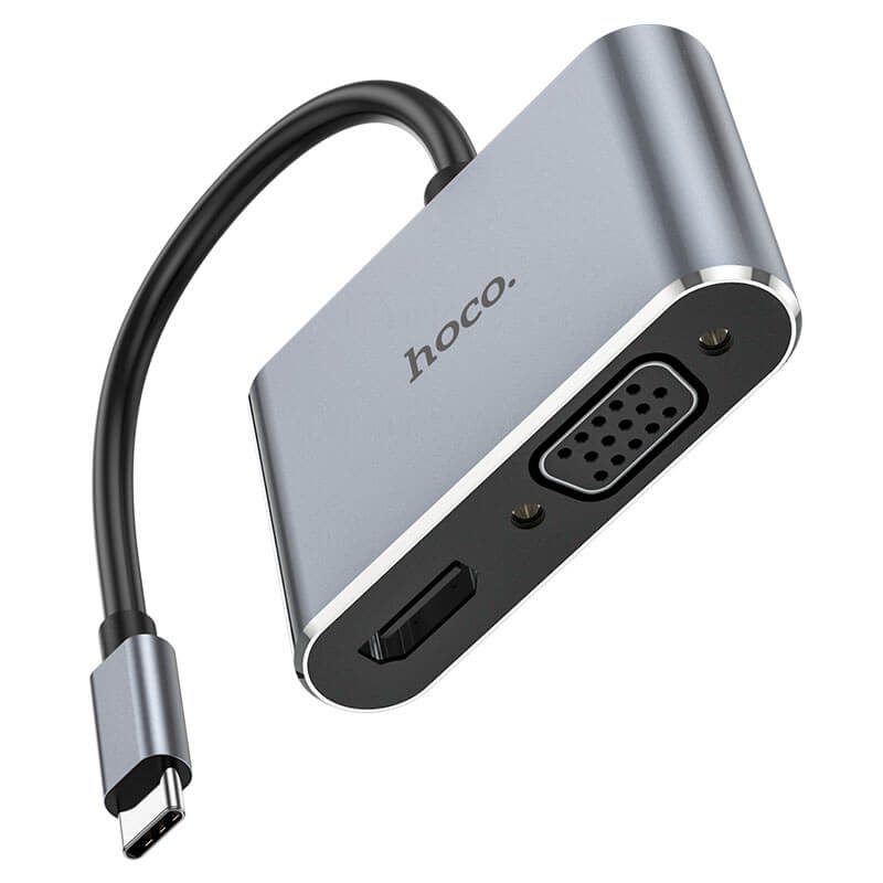 Type-C to HDMI + VGA + USB3.0 + PD 100W Adapter converter