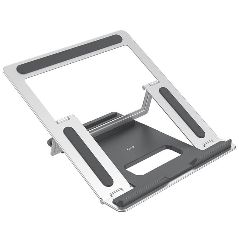 Aluminum alloy folding desktop laptop stand docking angle adjustment- Gray