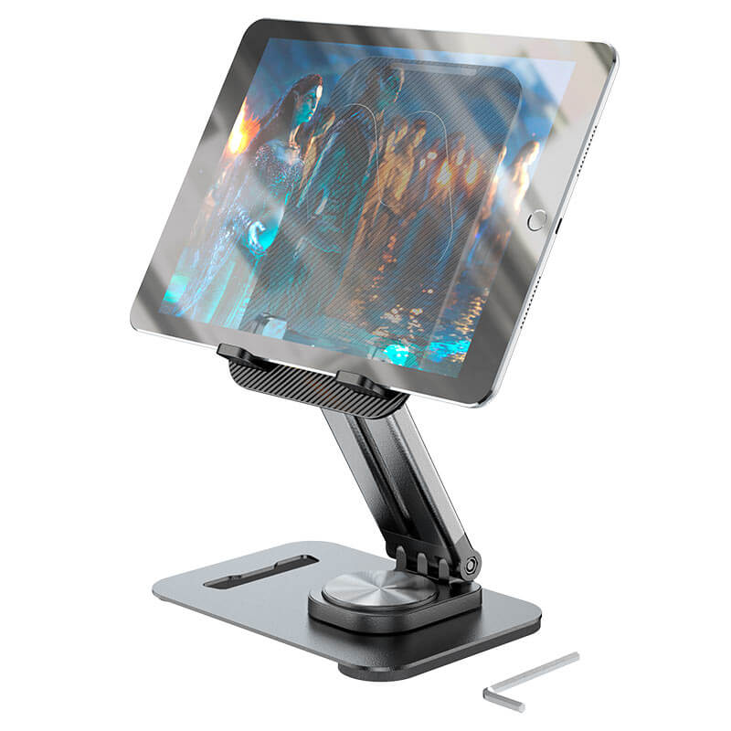 360 Degree Rotatable Foldable Desktop Table Stand for iPad and Tablet