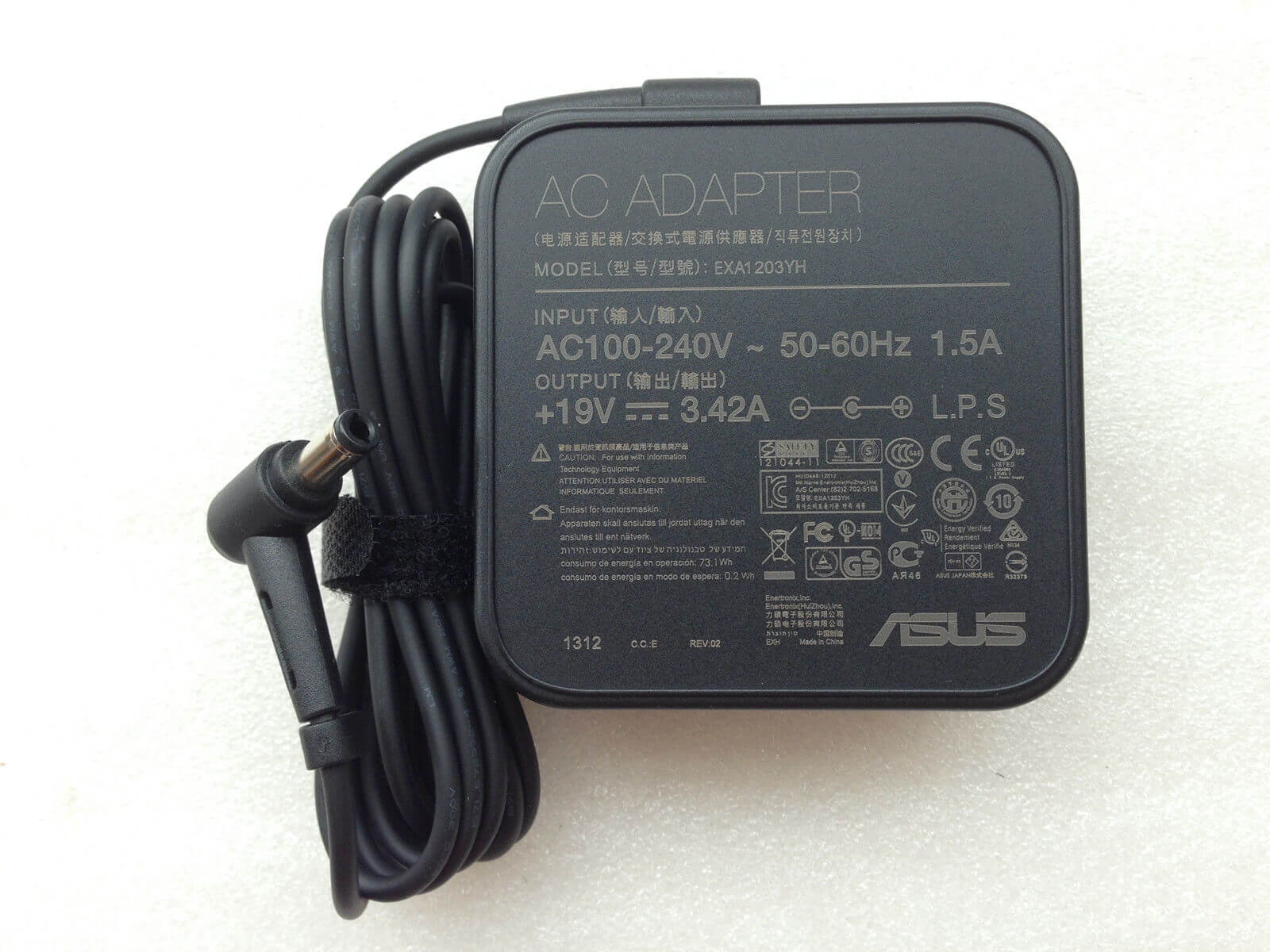 Original Asus 19V 3.42A 65W 5.5X2.5mm X550 X551 X401 power adapter