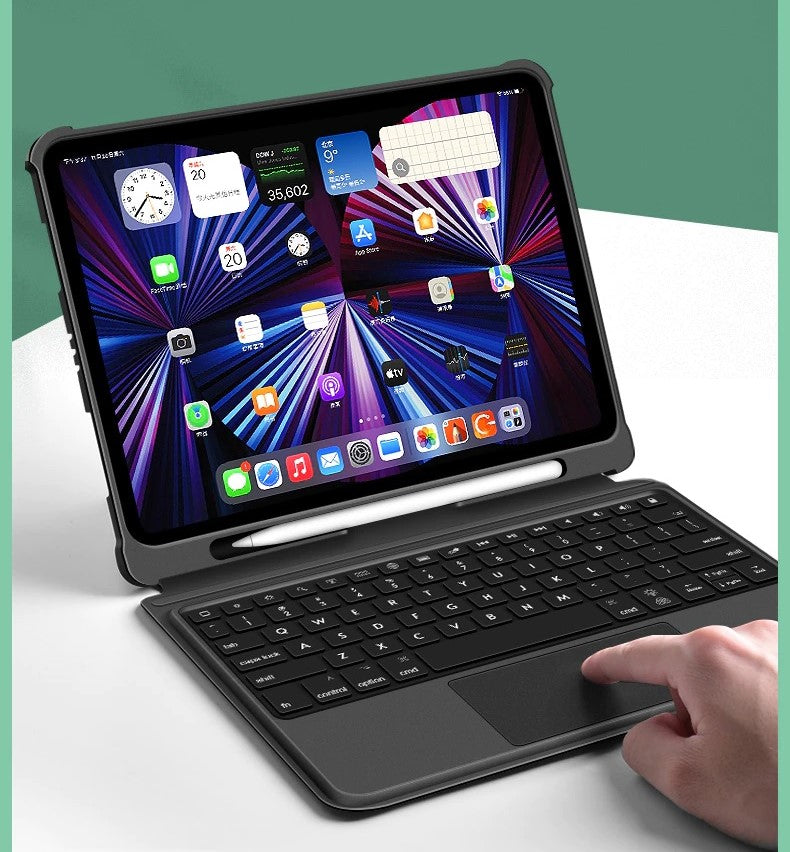 iPad Pro 12.9 inch 2021/2020/2018 Bluetooth keyboard with detachable stand case