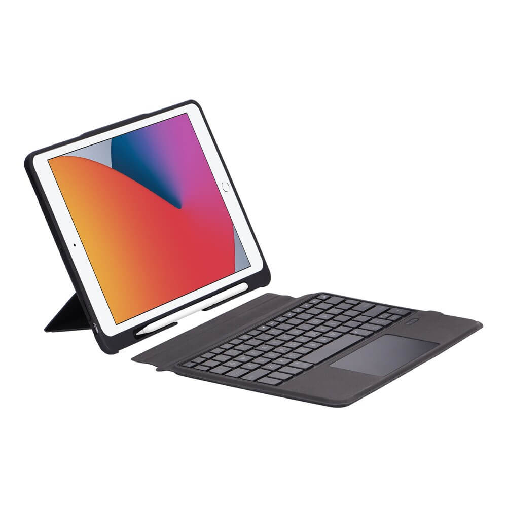 iPad 10.2" 10.5" Trackpad Bluetooth Keyboard with Detachable Stand Case