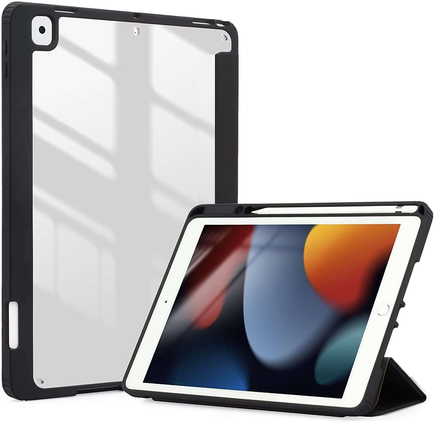 iPad 10.2 7th 8th 9th Gen Magnetic Detachable Case built in Pencil Holder