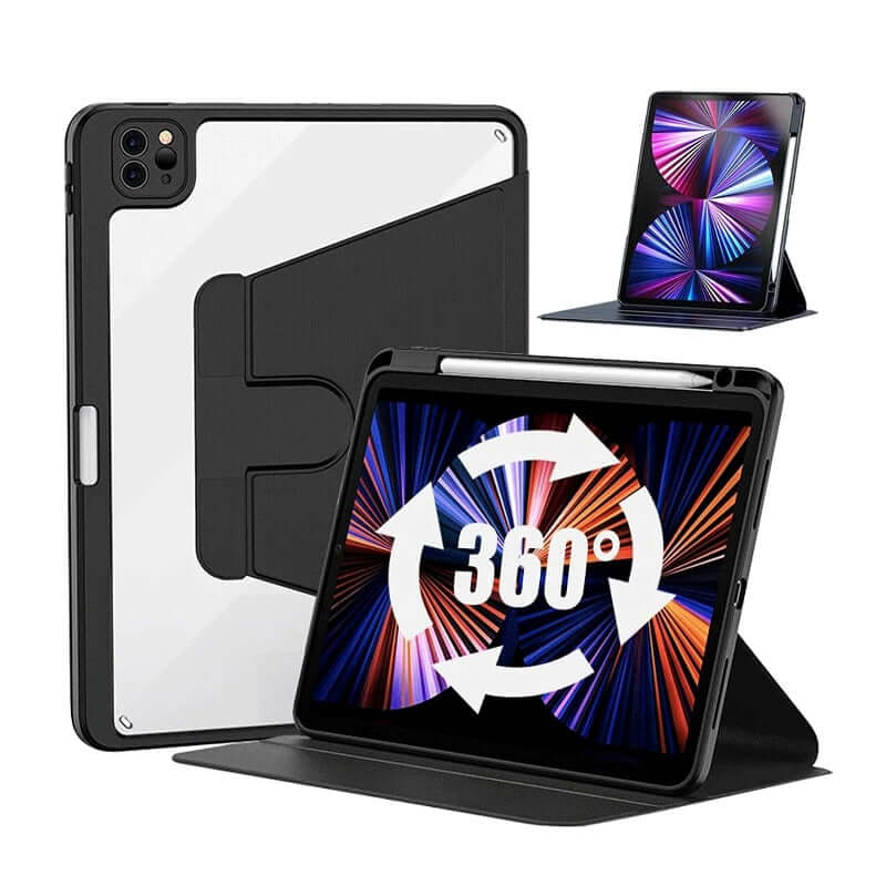Slim iPad Pro 12.9 2022 2021 2020 2018 Rotatable Flip Stand Case
