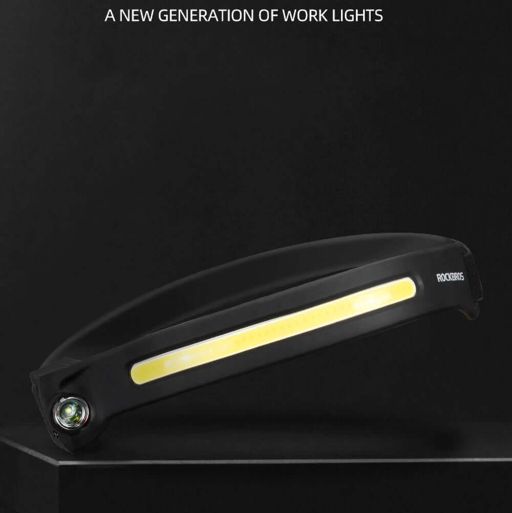 Waved sensor Headlight Outdoor Cycling Light Rechargeable Night Running Light
